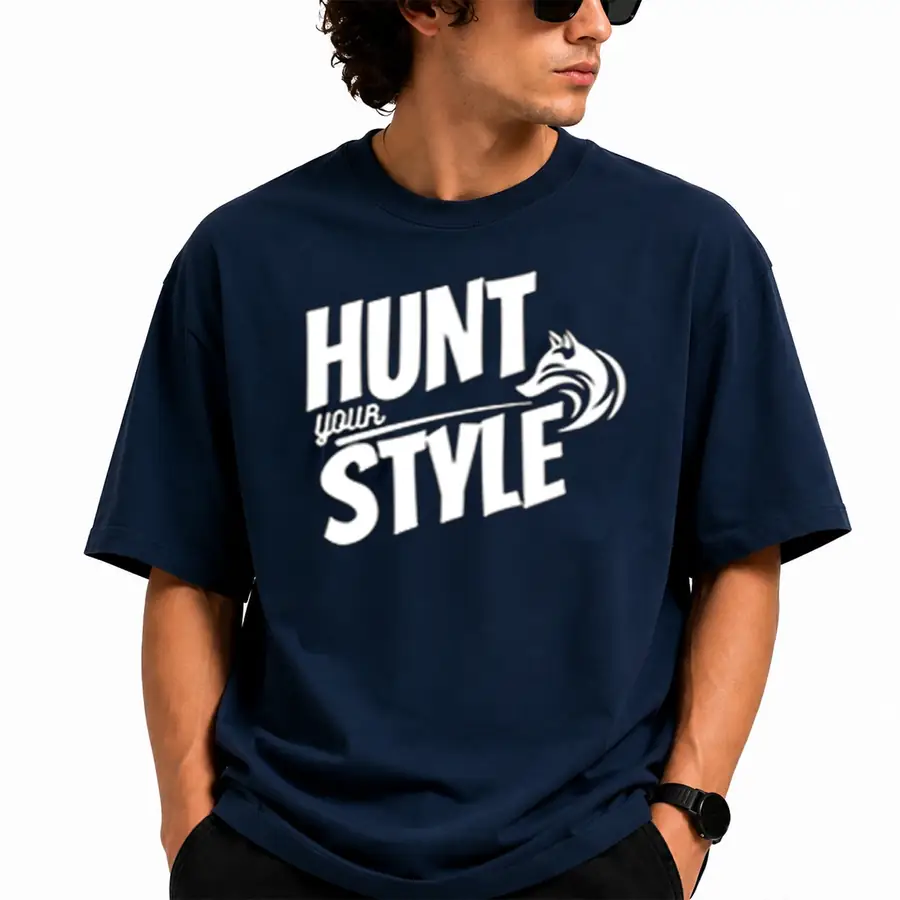 HYS Printed Tee - Navy Blue detail