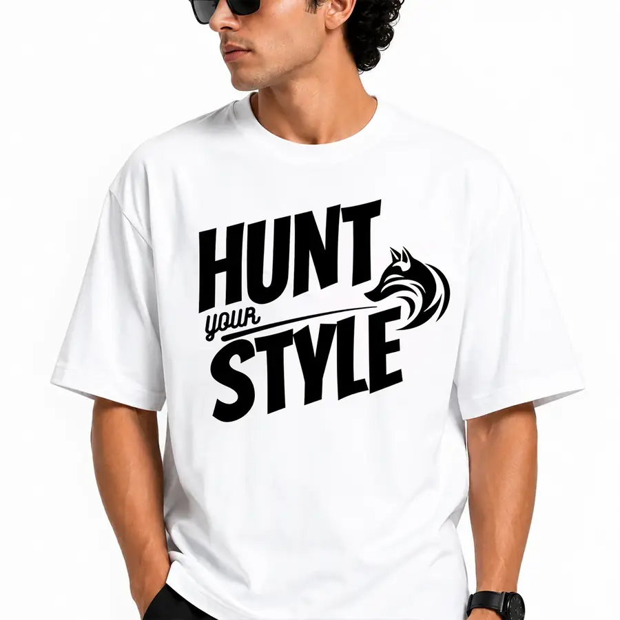 HYS Printed Tee - White detail
